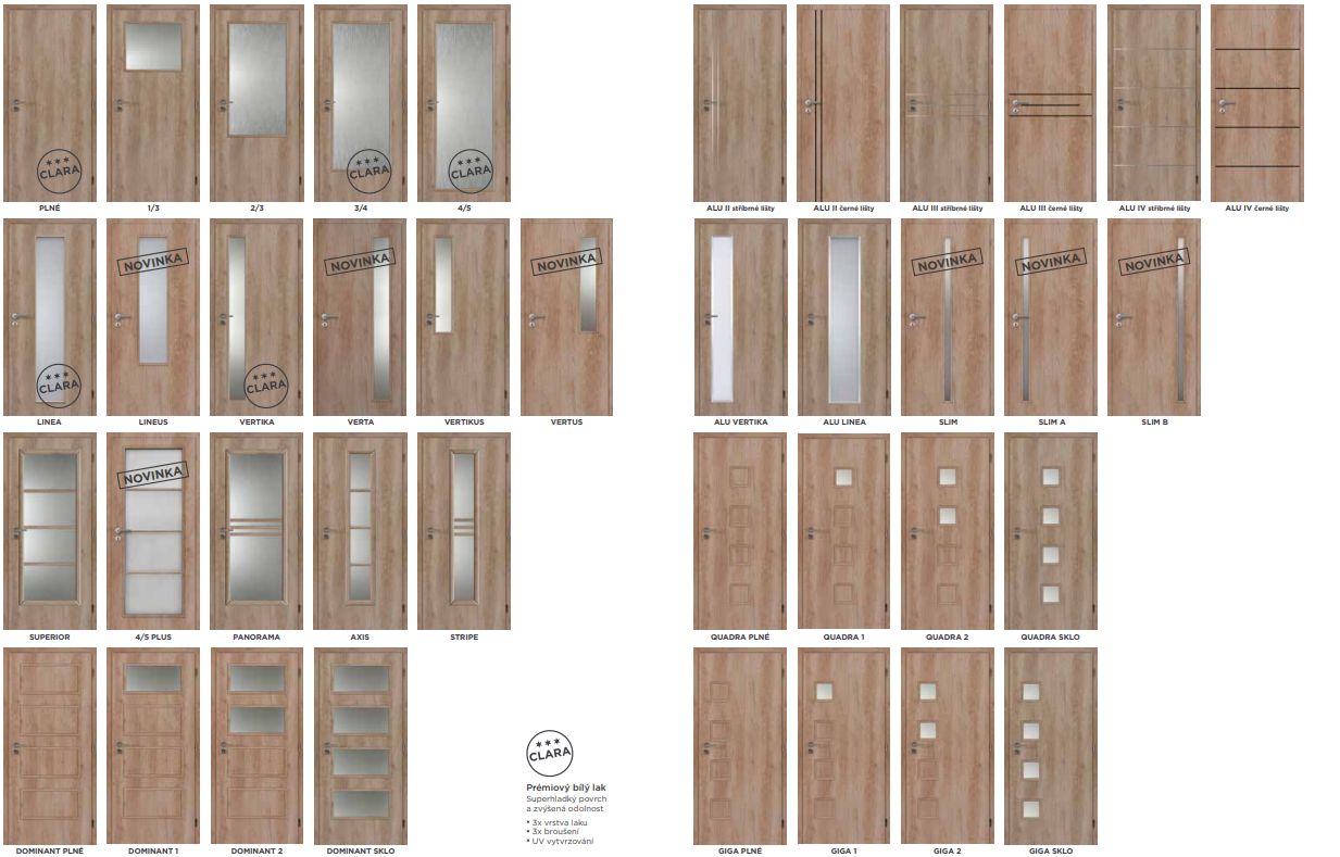 Doormite - dveře CPL laminát